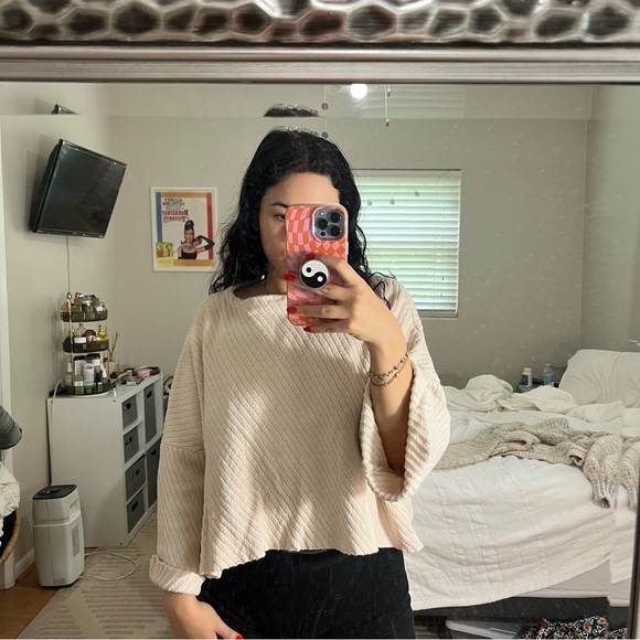 Free People I Can’t Wait Sweater cream XS - Picture 6 of 7